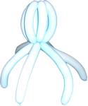 Octopus (or spider)- 3 balloons